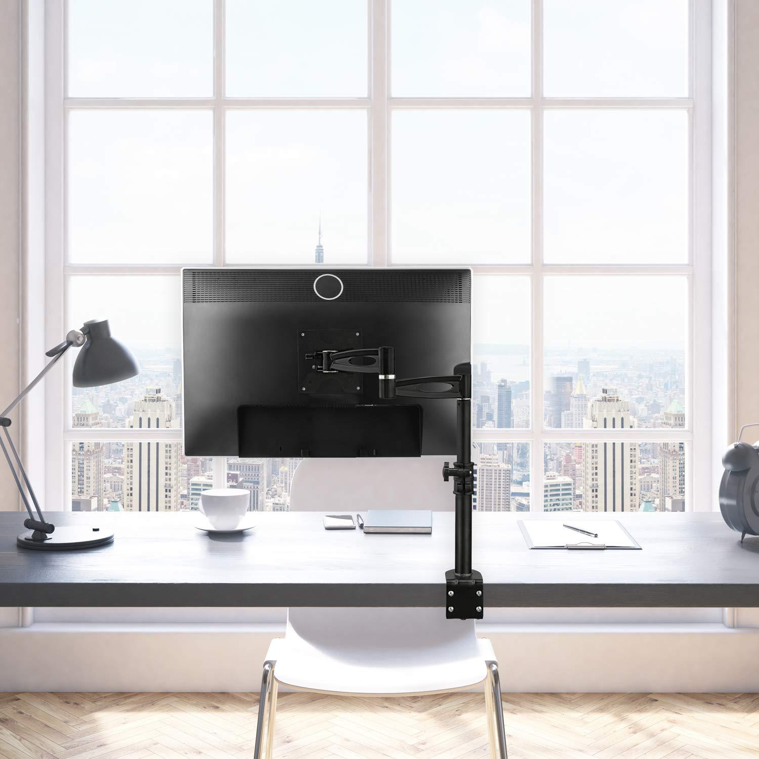 Mount-it Mount-It Full Motion Height Adjustable Single Monitor Arm Mount | Fits 13 - 30 in. Computer Screens