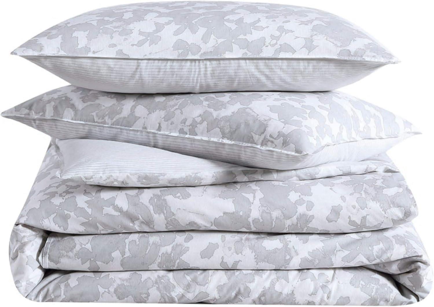 Twin Organic Cotton Grey Bedspread Cover Set