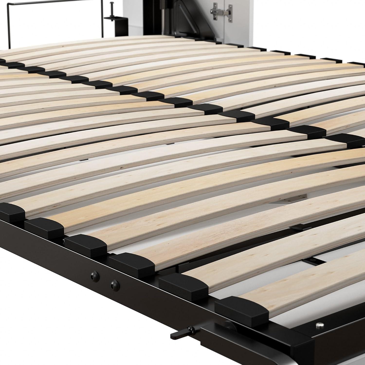 Sand & Stable™ Luka Murphy Bed with Storage Cabinet (90W)