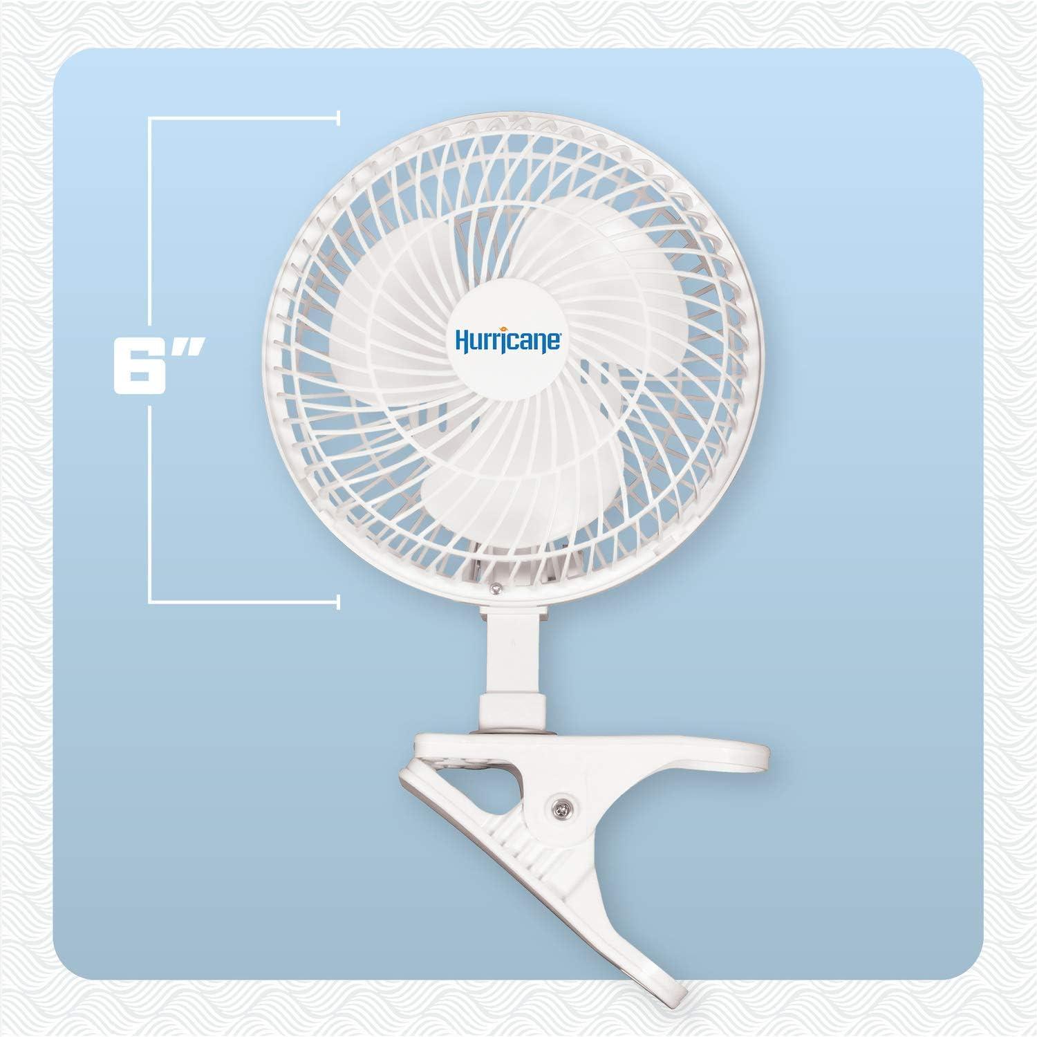 Hurricane Hurricane 10'' Oscillating Retro Clip Fan Fan