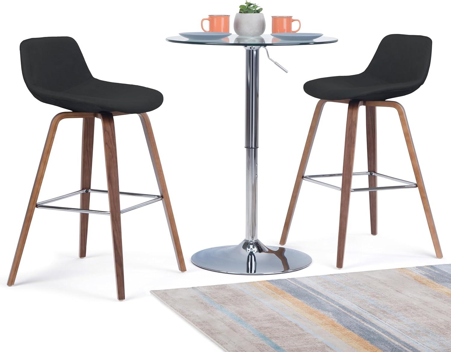 Simpli Home Randolph Bentwood Counter Height Stool