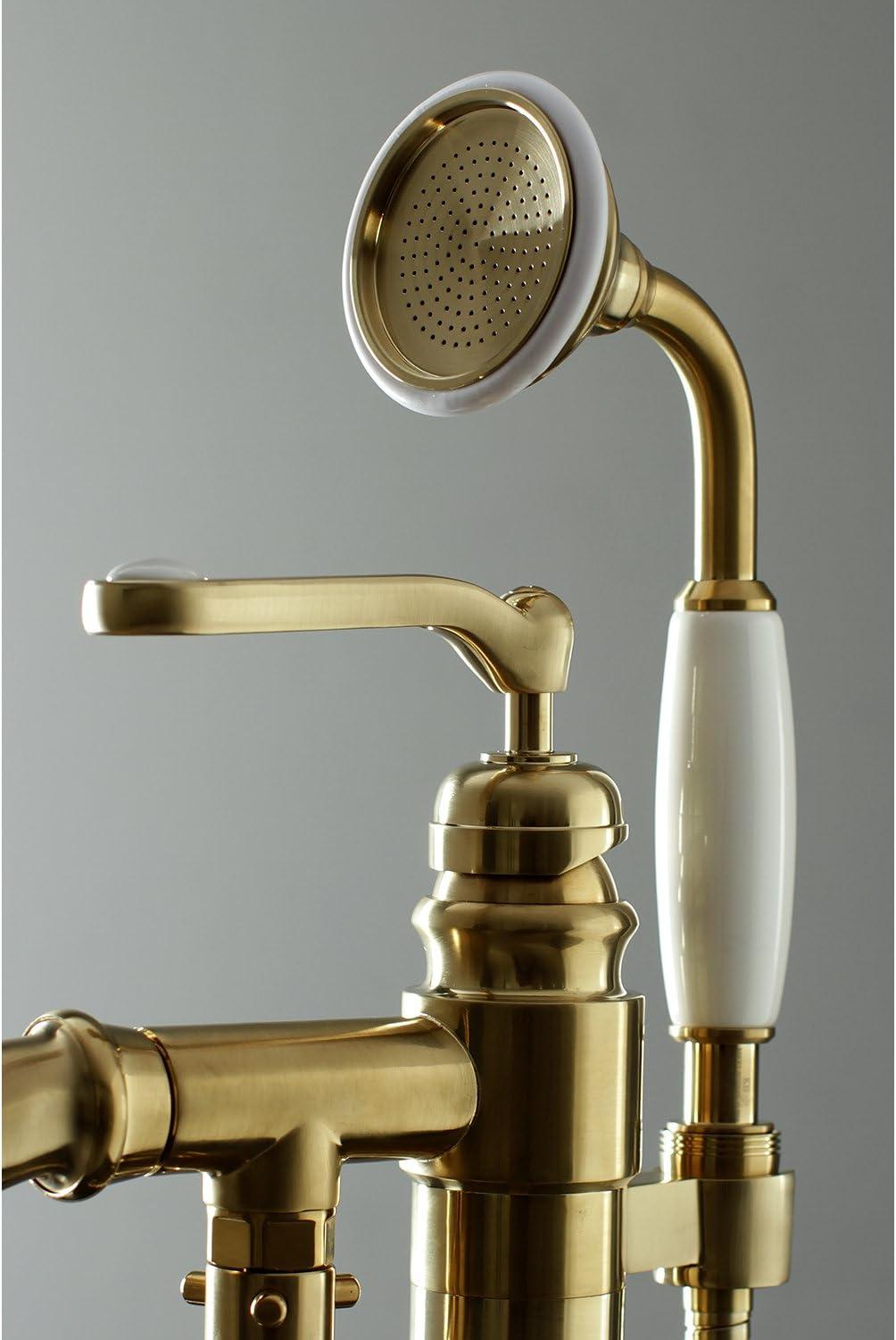 Kingston Brass Royale Single-Handle 1-Hole Freestanding Tub Faucet with Hand Shower