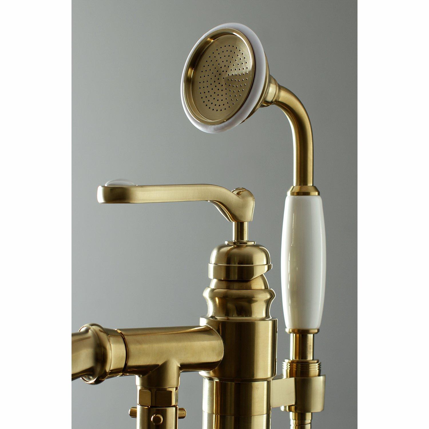 Kingston Brass Royale Single-Handle 1-Hole Freestanding Tub Faucet with Hand Shower