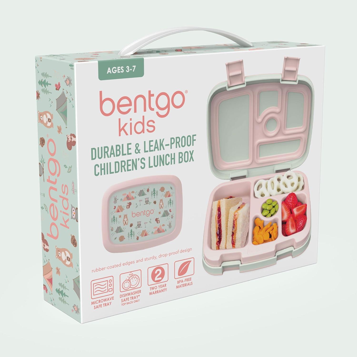 Bentgo Kids' Prints Leakproof, 5 Compartment Bento-Style Lunch Box