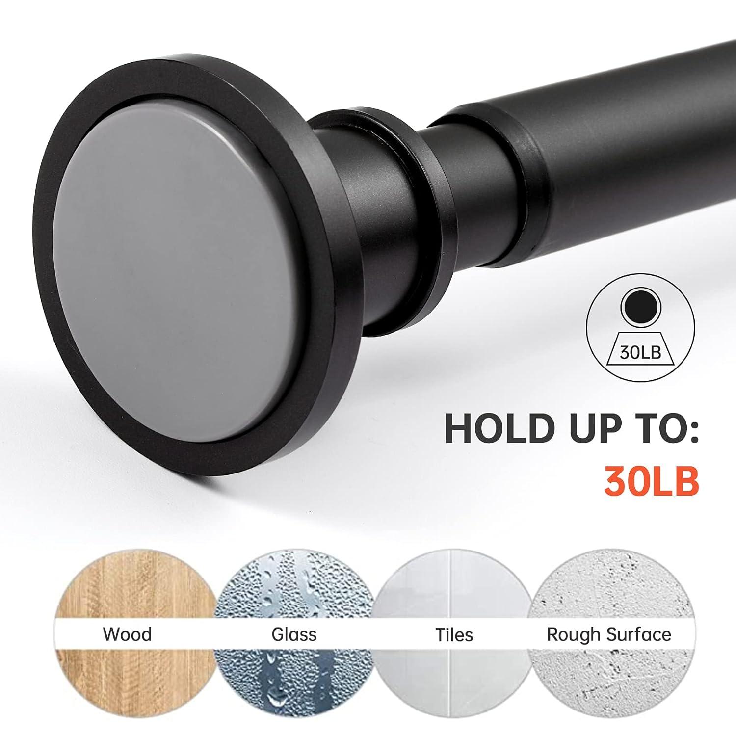 43'' Straight Wall Mounted Required Shower Curtain Rod