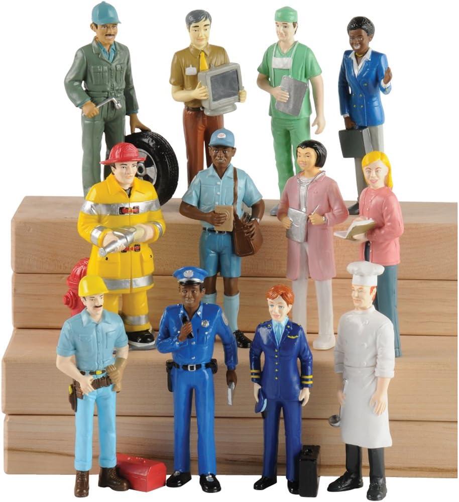 Colorful Vinyl Career Figures Set of 12