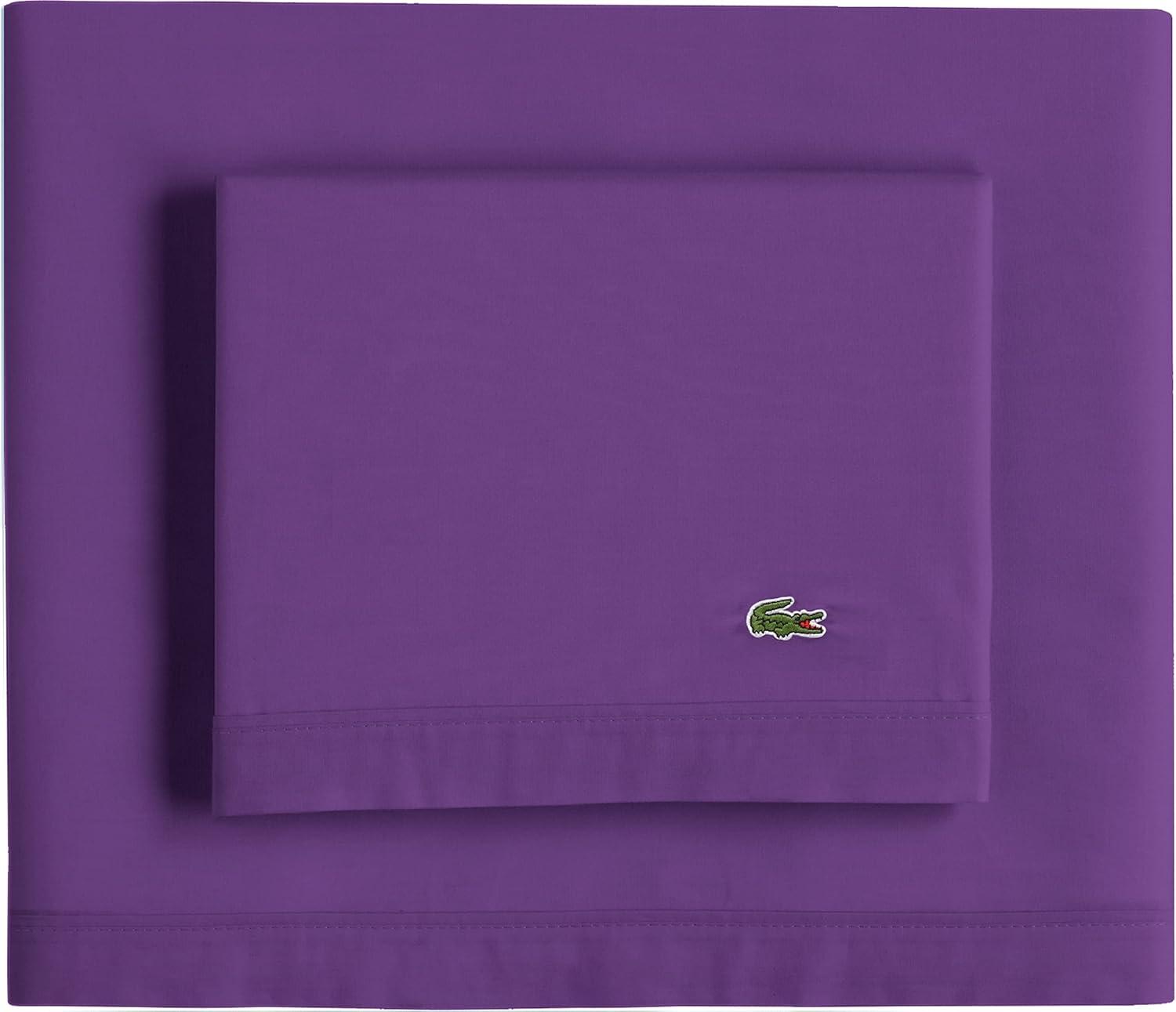 Lacoste Cotton Percale 200 Thread Count 100% Cotton Sheet Set