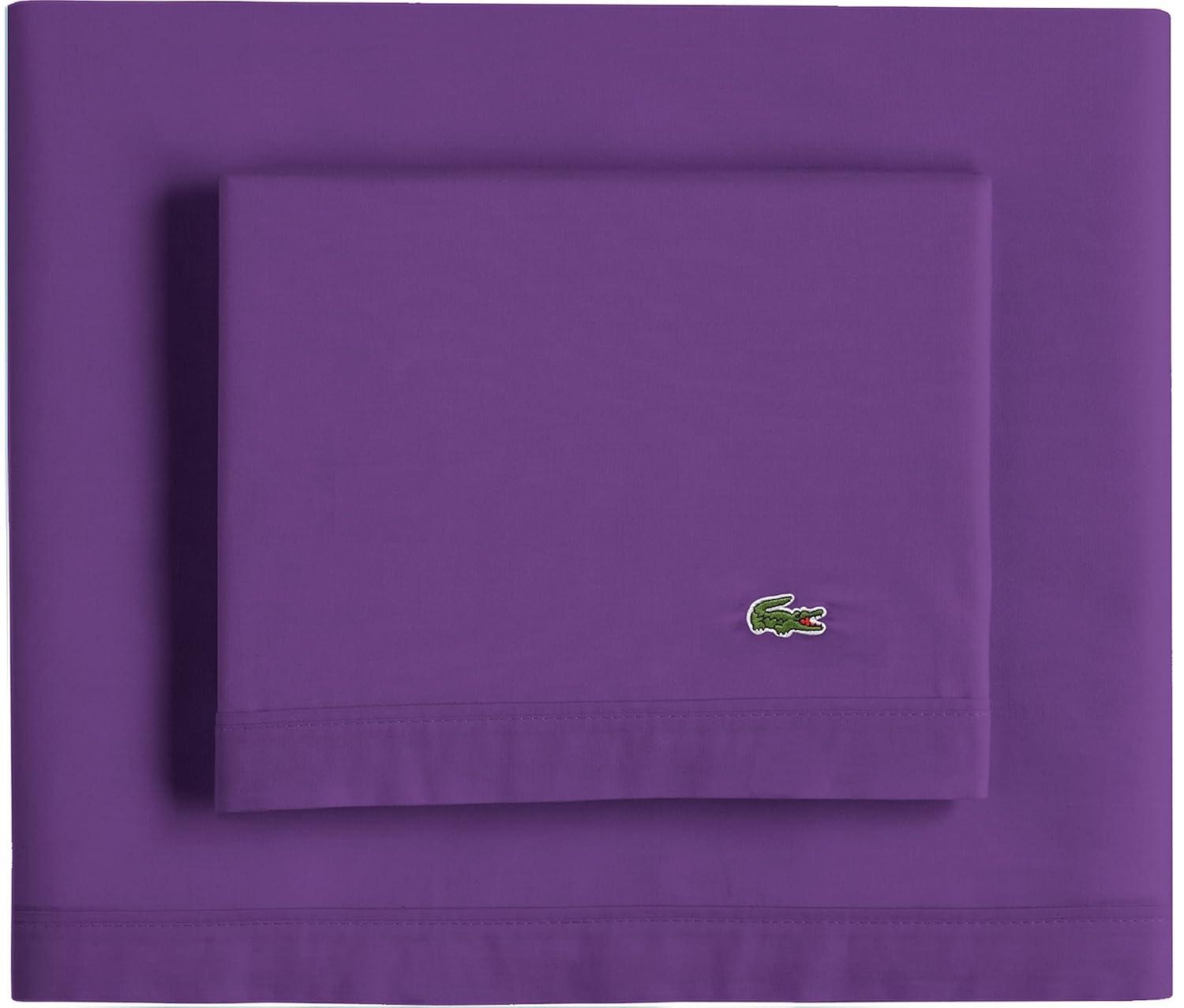 Lacoste Cotton Percale 200 Thread Count 100% Cotton Sheet Set