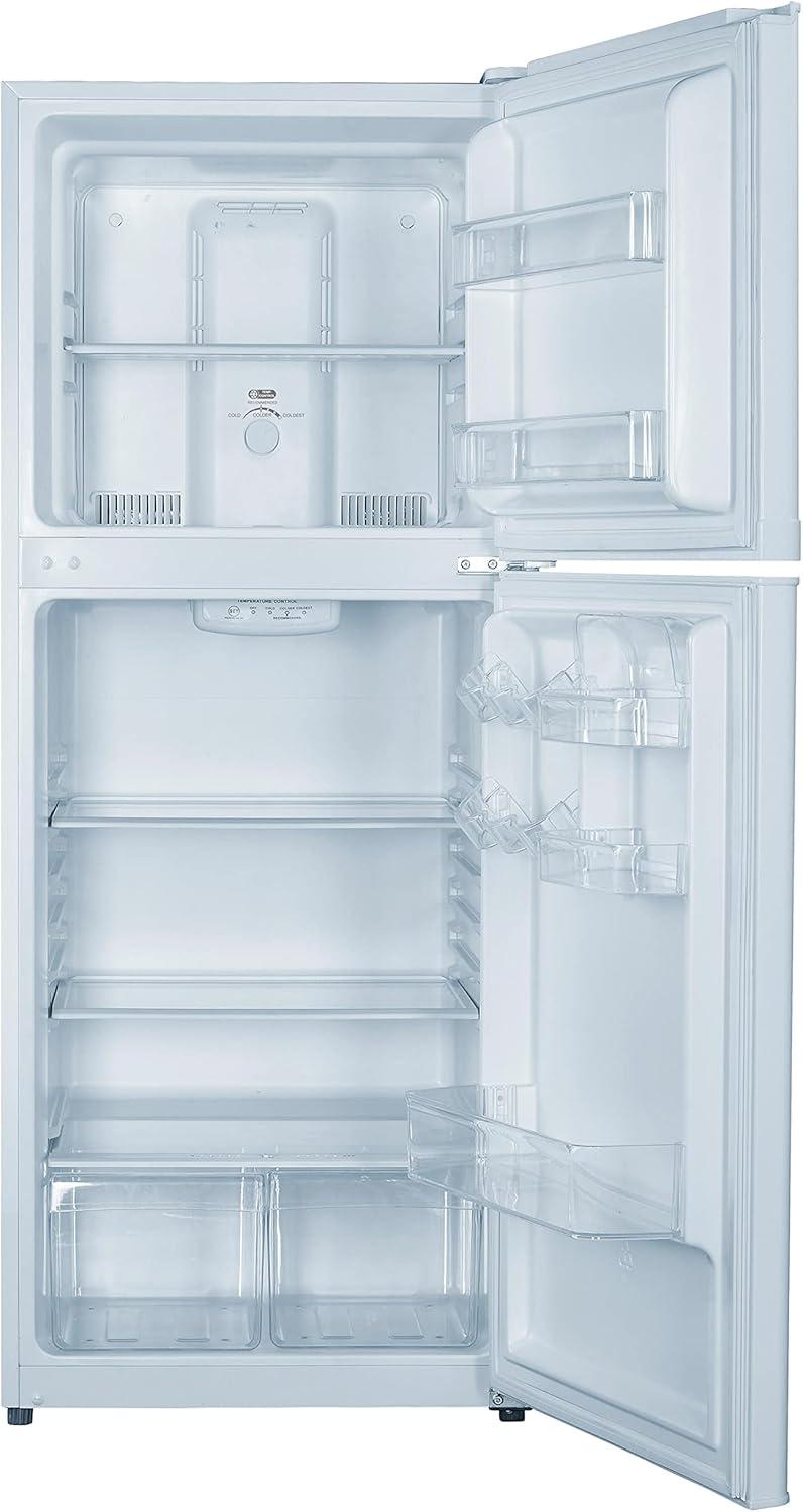 White Smart Energy Star Top Freezer Refrigerator