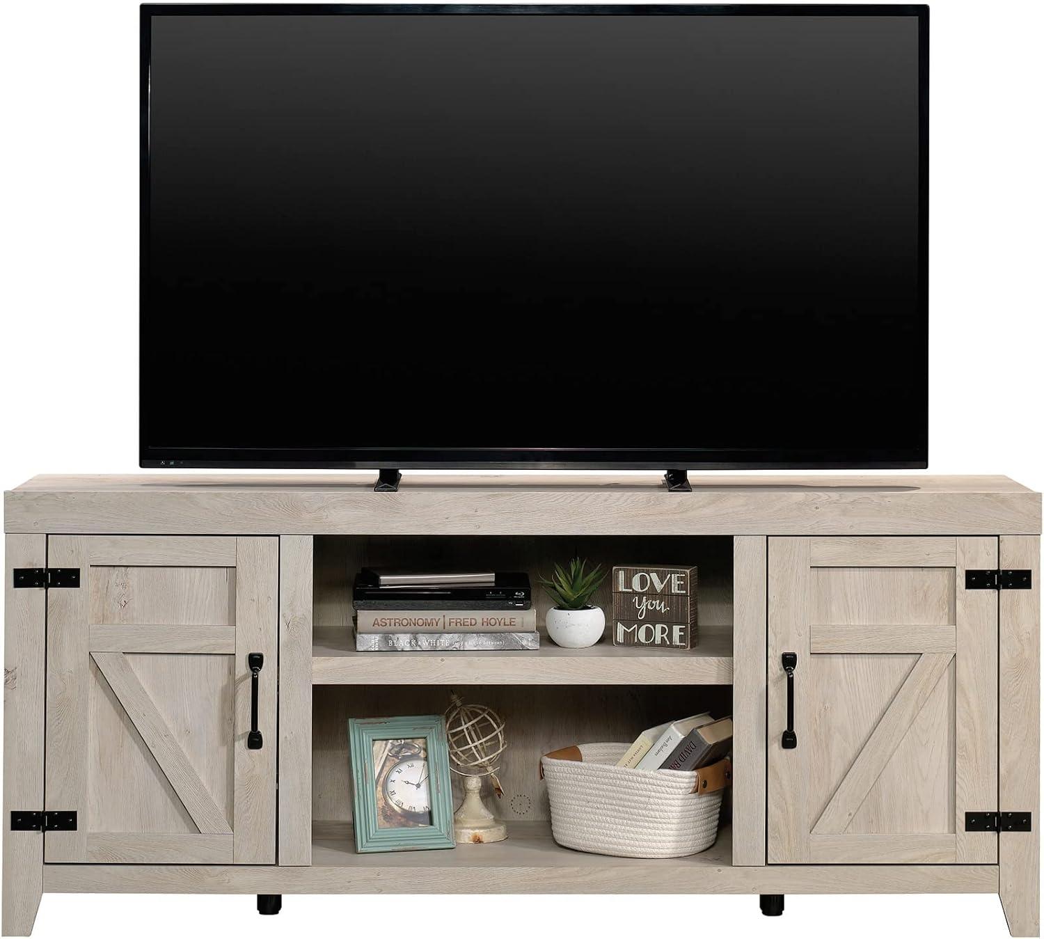 Chalked Chestnut Farmhouse TV Credenza with Cabinet