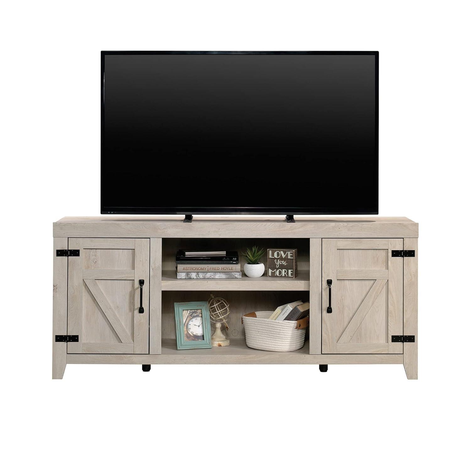 Sauder Select TV Stand/ Credenza for TV's up to 70", Sindoori Mango Finish