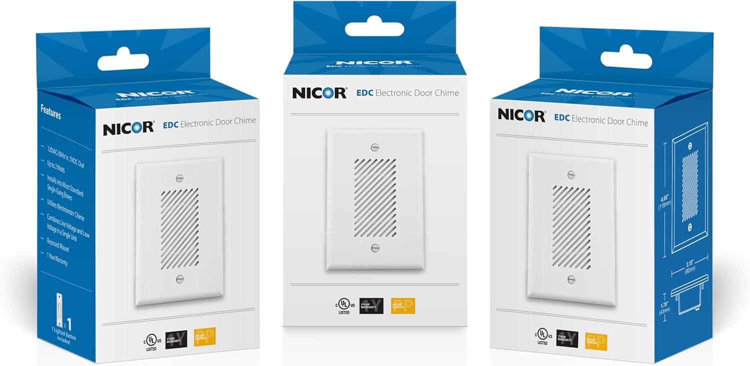 NICOR Lighting White Doorbell Kit