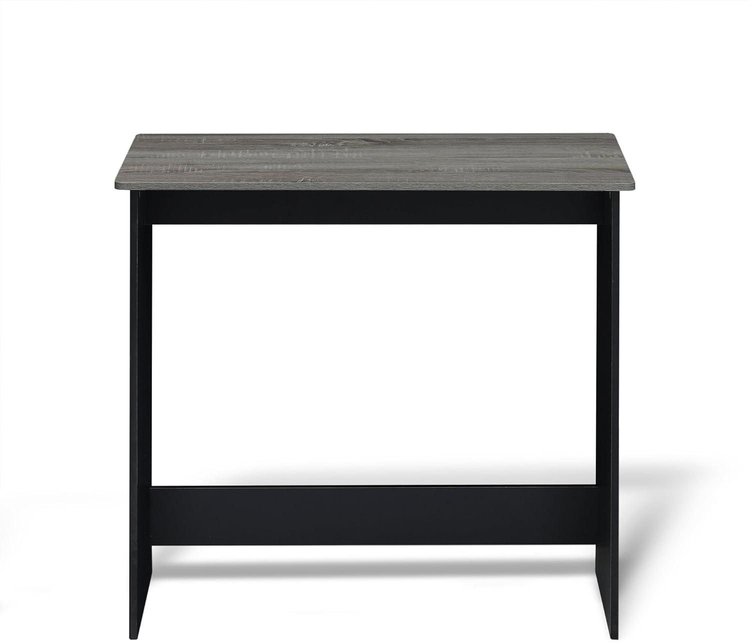 Furinno Simplistic Parsons Study Table, French Oak Grey/Black