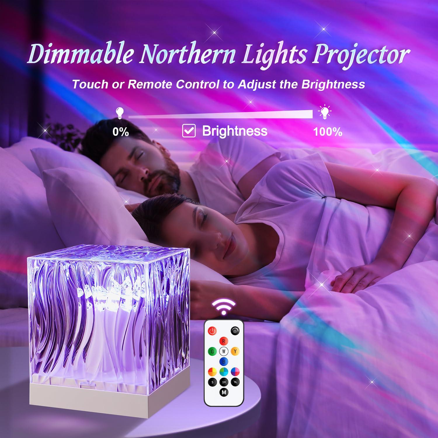 Mubarek Northern Lights Projector, 18 Colors 162 Modes Ceiling Galaxy Projector, Remote Ambient Lighting Mood Lighting, Room Lights for Bedroom, Cool Stuff Aesthetic Room Decor for Teen Girl Gifts