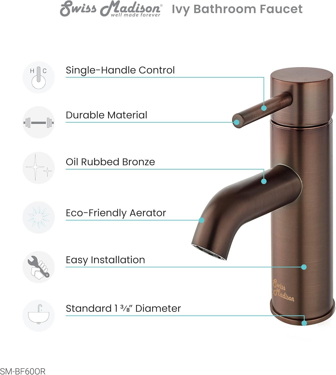 Ivy Single Hole, Single-Handle, Bathroom Faucet