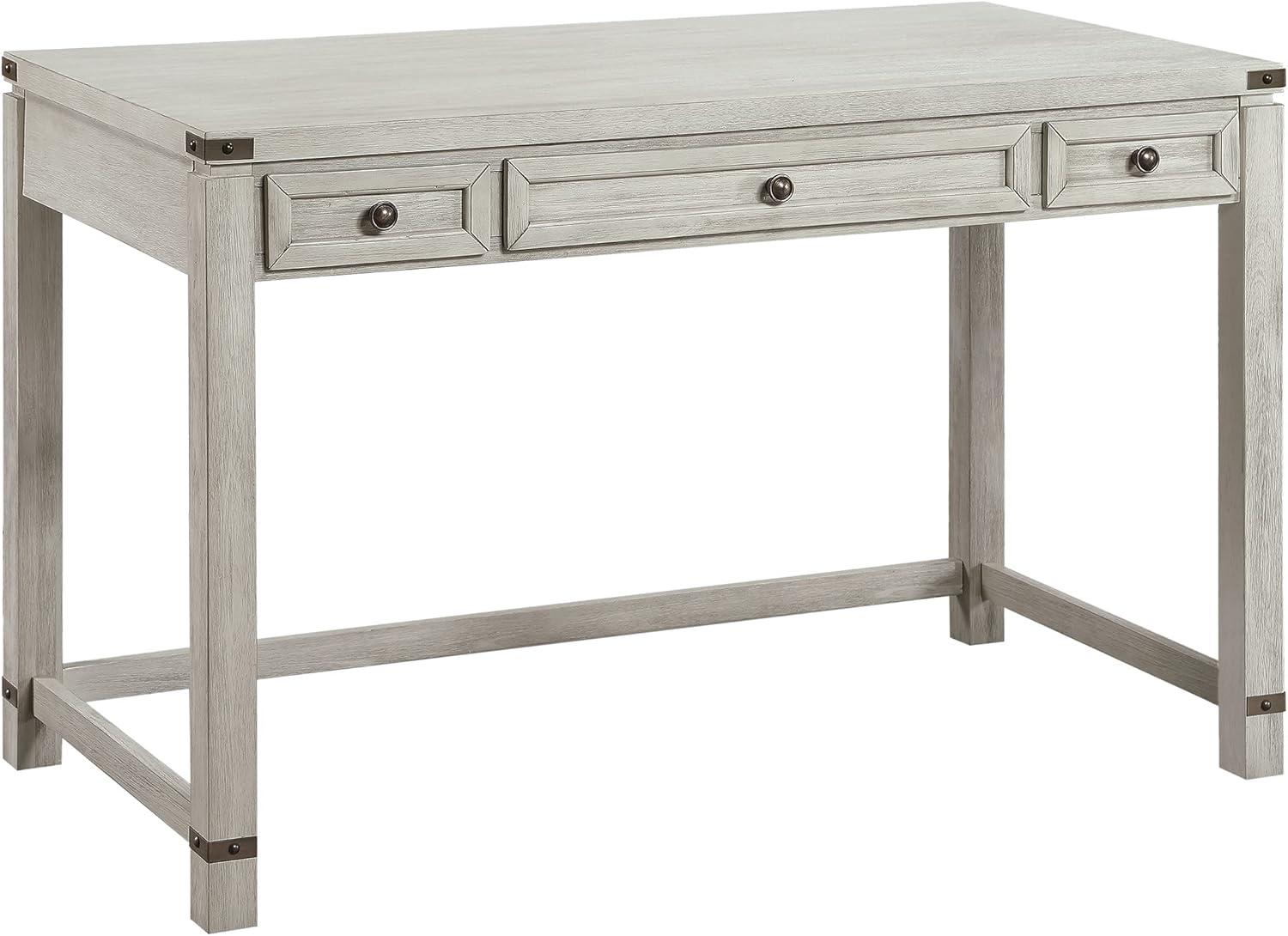 Baton Rouge Home Office Writing Desk in Champagne White Oak Finish