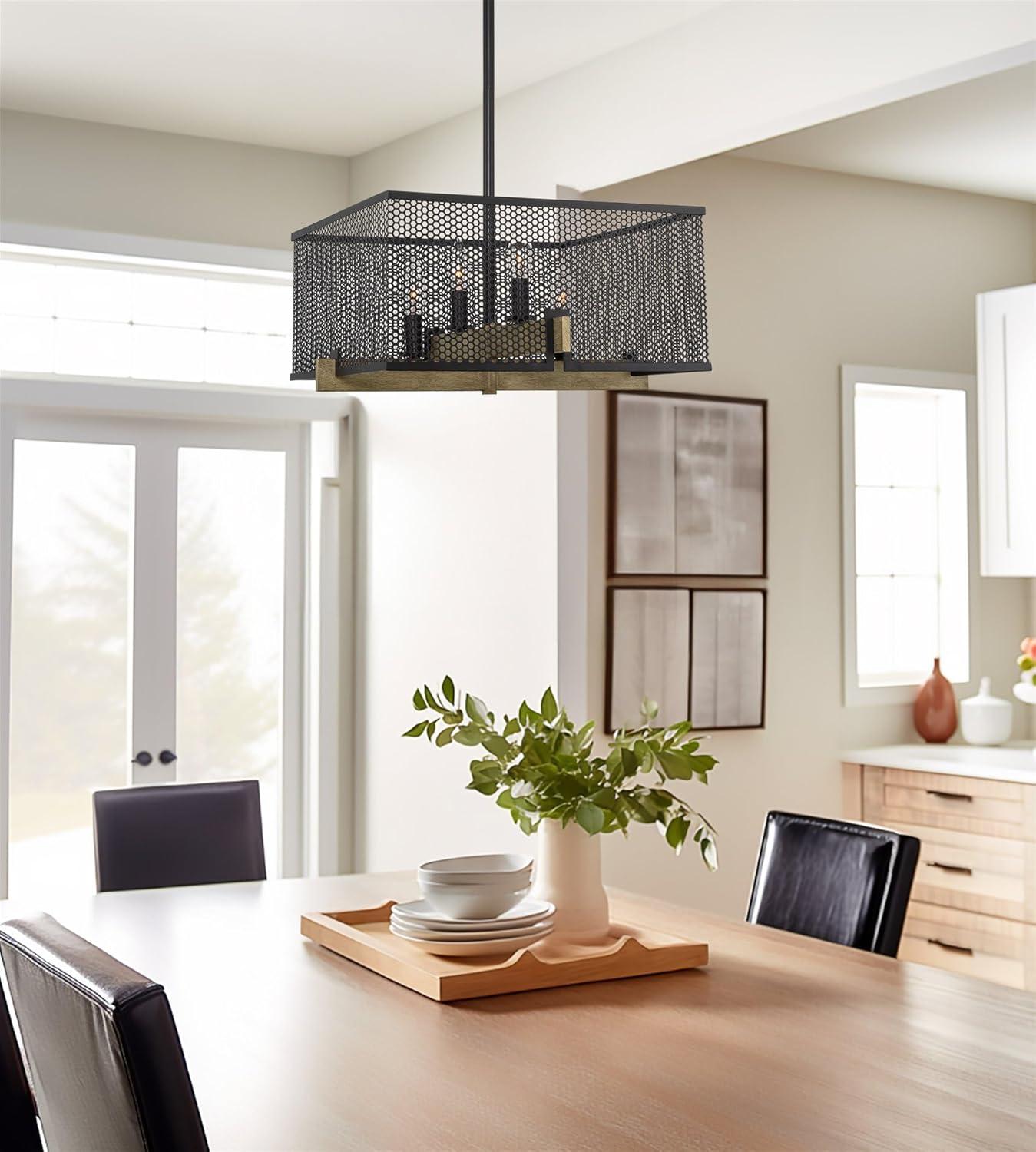 17 Stories Windmoor 4 - Light Dimmable Square / Rectangle Chandelier