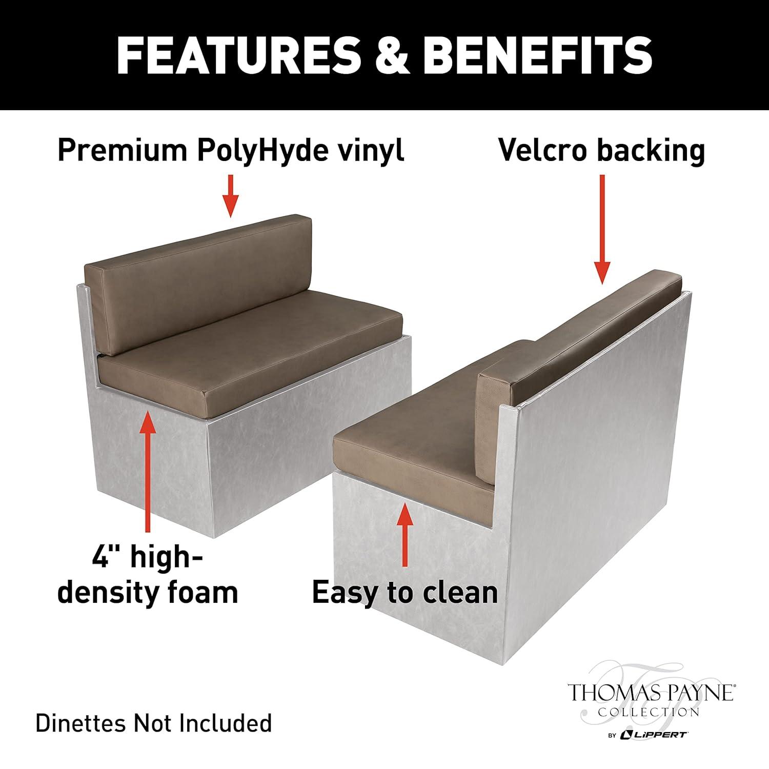 THOMAS PAYNE RV Dinette Cushions - 38" Grummond