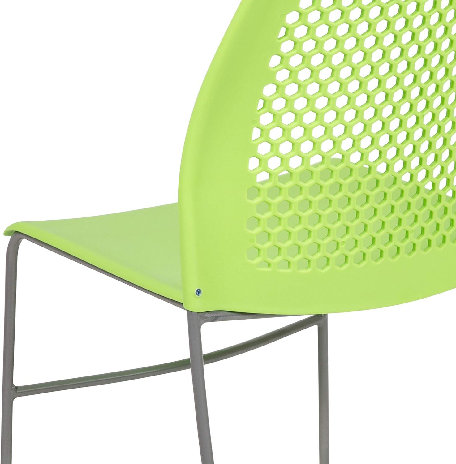Flash Furniture Antonia 661 lb. Capacity Stack Chair with Air-Vent Back and Powder Coated Sled Base