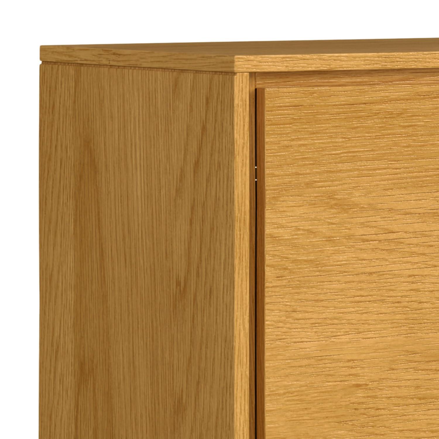 Simpli Home Lowry 60"W Solid Wood Modern Industrial 2-Door Sideboard Buffet with 3 Center Drawers
