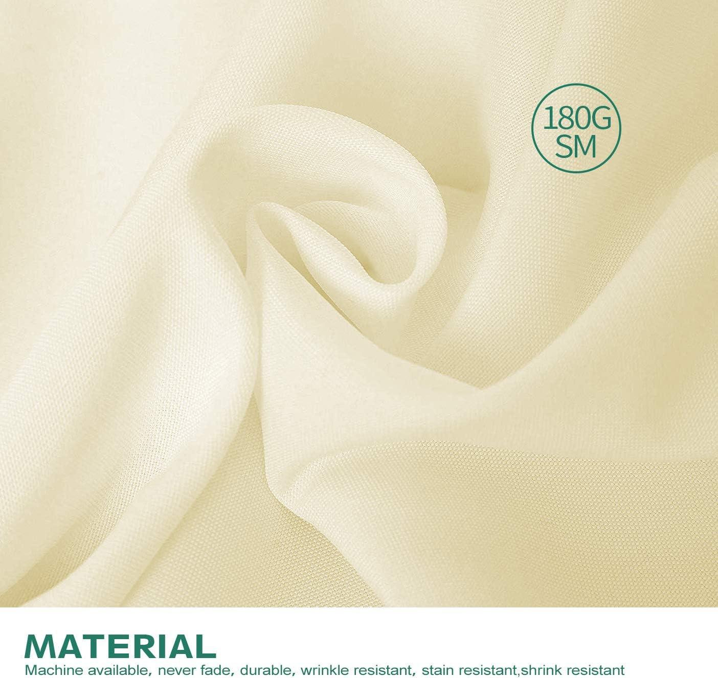 Craft & Party Polyester Tablecloth 120" Round (Ivory)