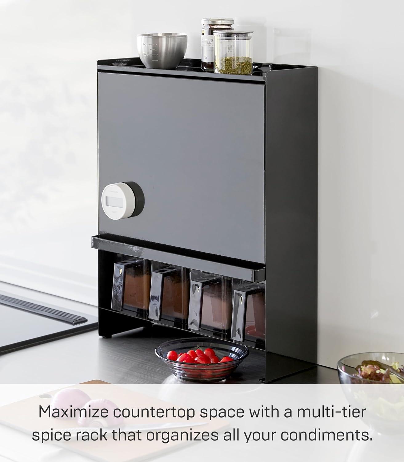 Yamazaki Home Concealable Spice Rack, Steel