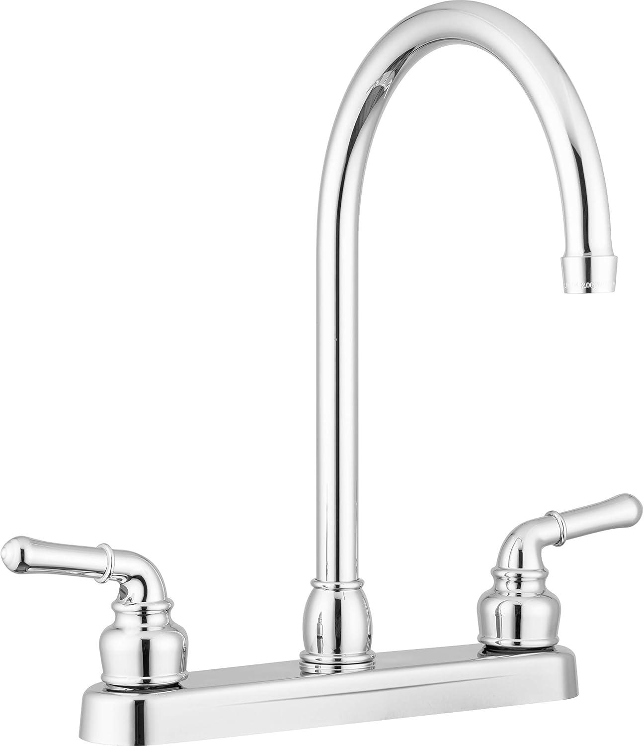 Pacific Bay Lynden Kitchen Faucet Modern High Arc Sink Faucet, Polished Chrome