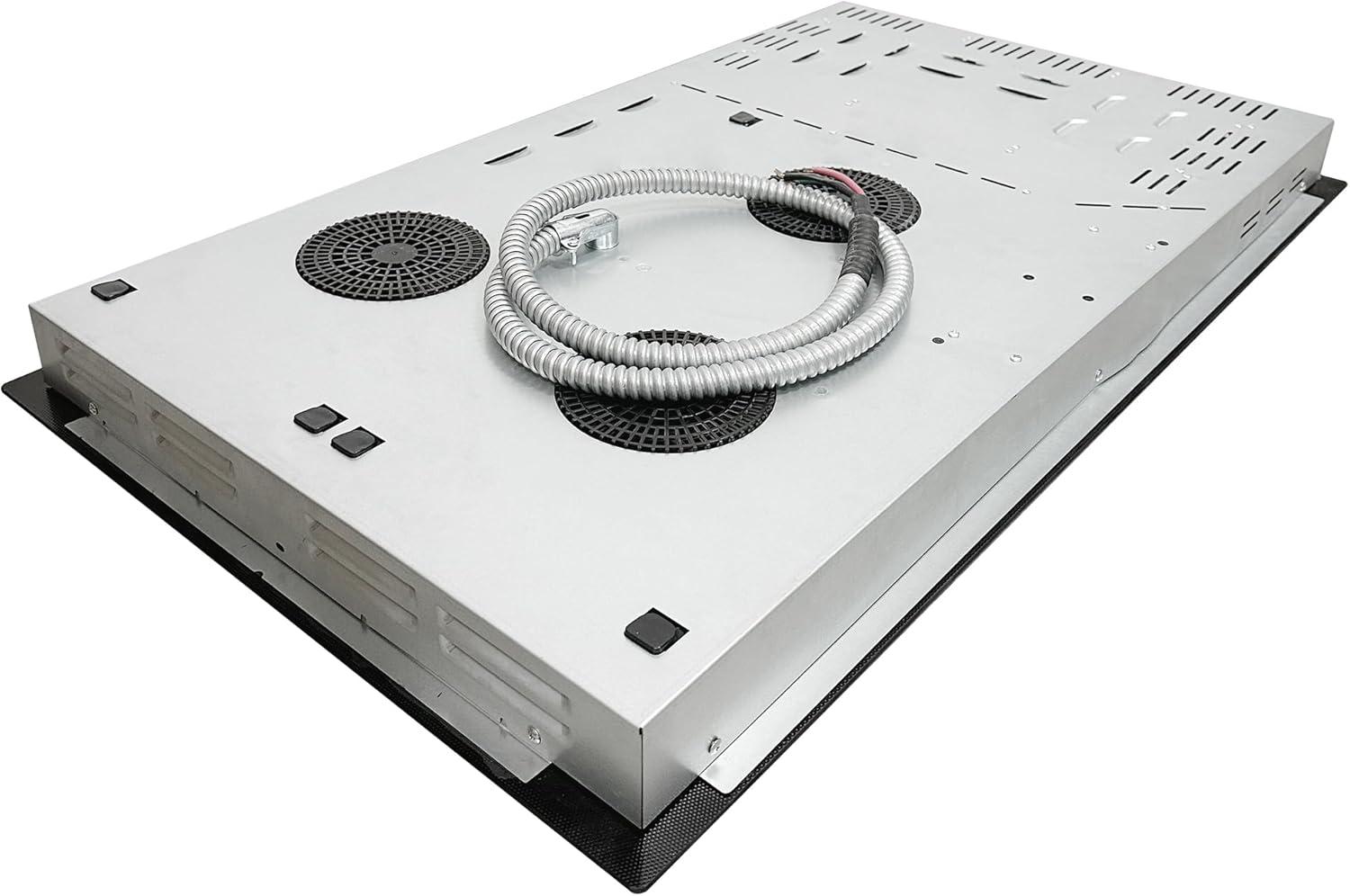 Equator Design 36" Electric Hybrid CERAMIC-INDUCTION 5 Burner Cooktop 220V