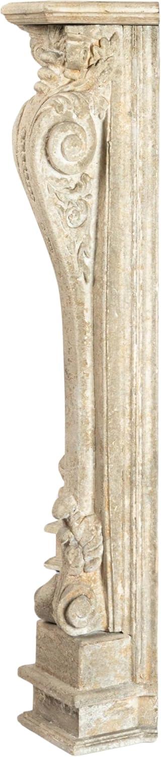 One Allium Way® Berthine Ornate Decorative Fireplace Mantel