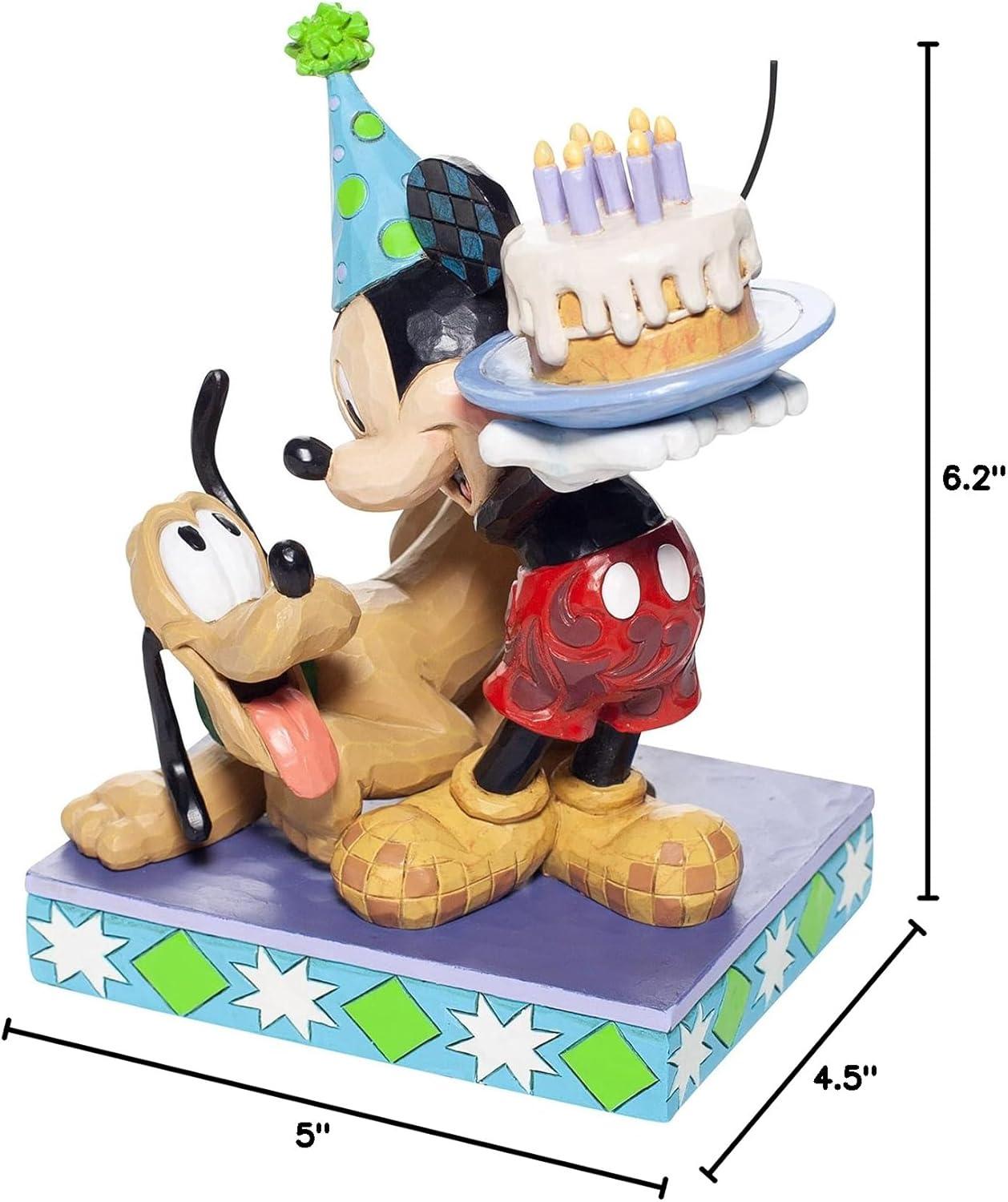 Enesco Disney Traditions By Jim Shore Pluto and Mickey Birthday Figurine