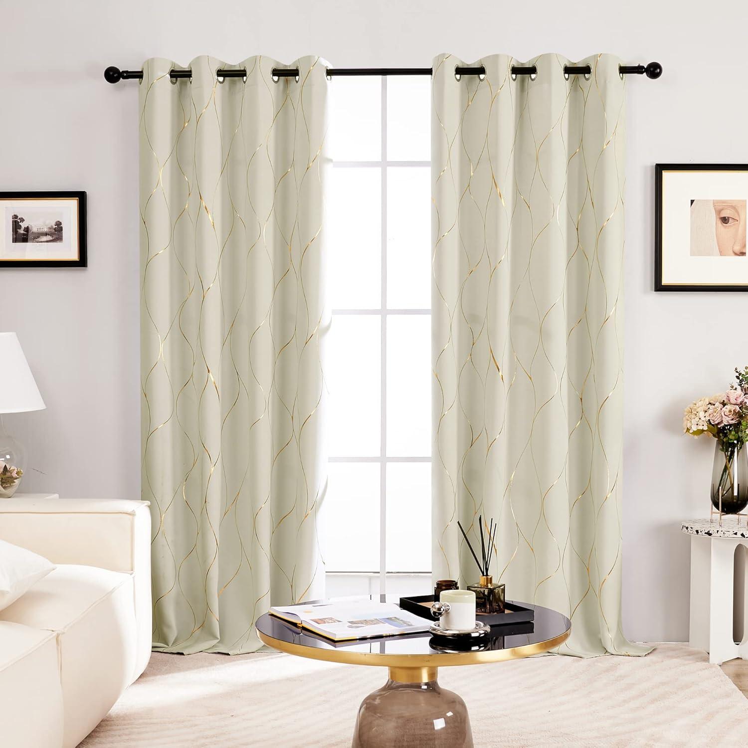 Everly Quinn Boulus Polyester Room Darkening Curtain Pair