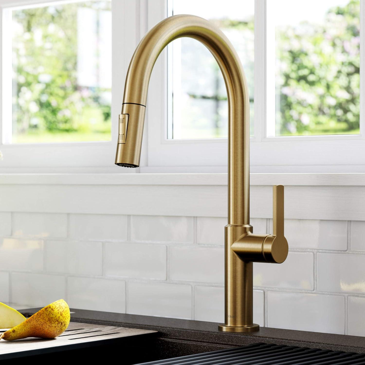 KRAUS Oletto Single Handle Pull Down Kitchen Faucet