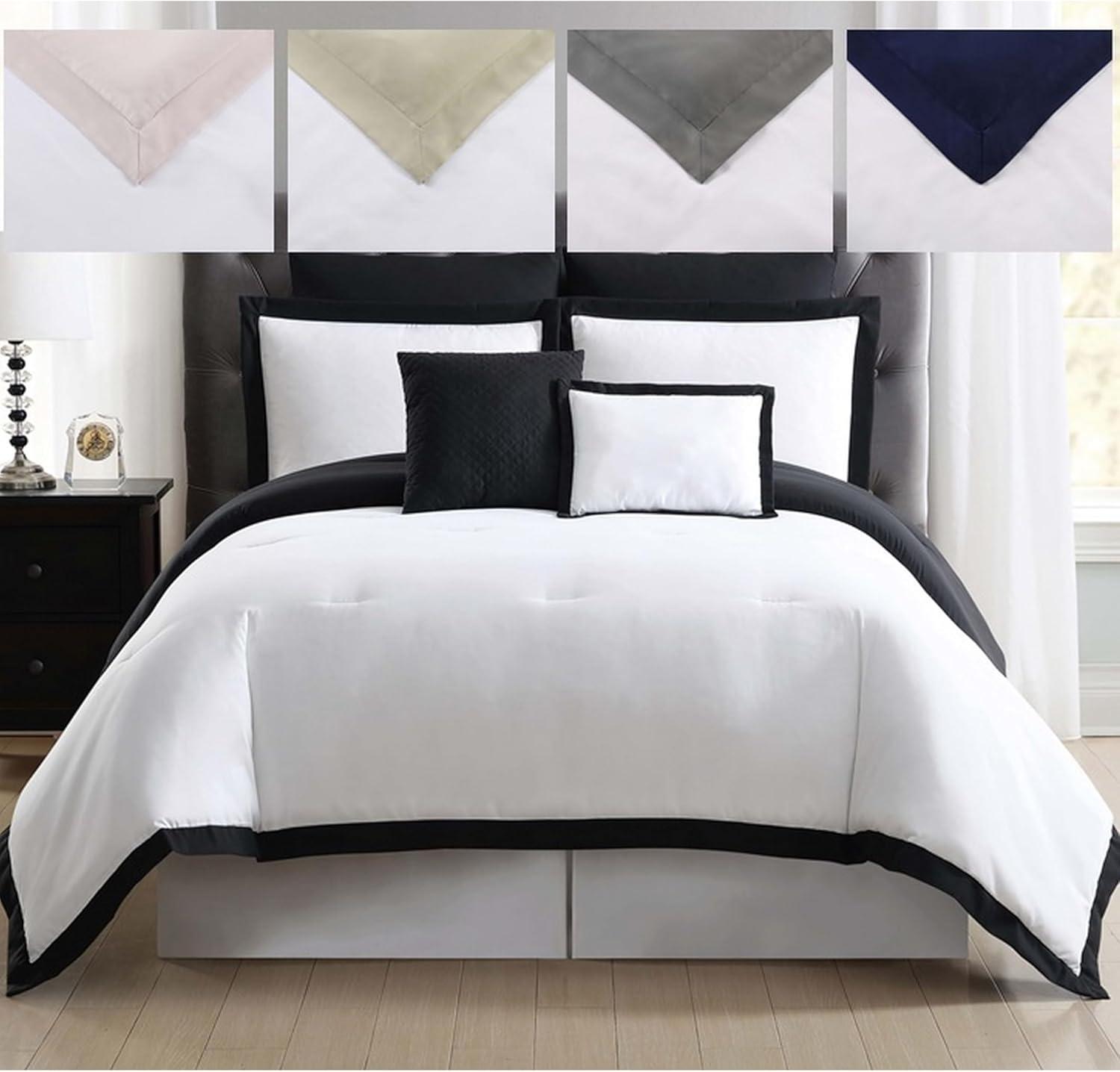 Truly Soft Everyday Modern & Contemporary Box Stitch Comforter Set