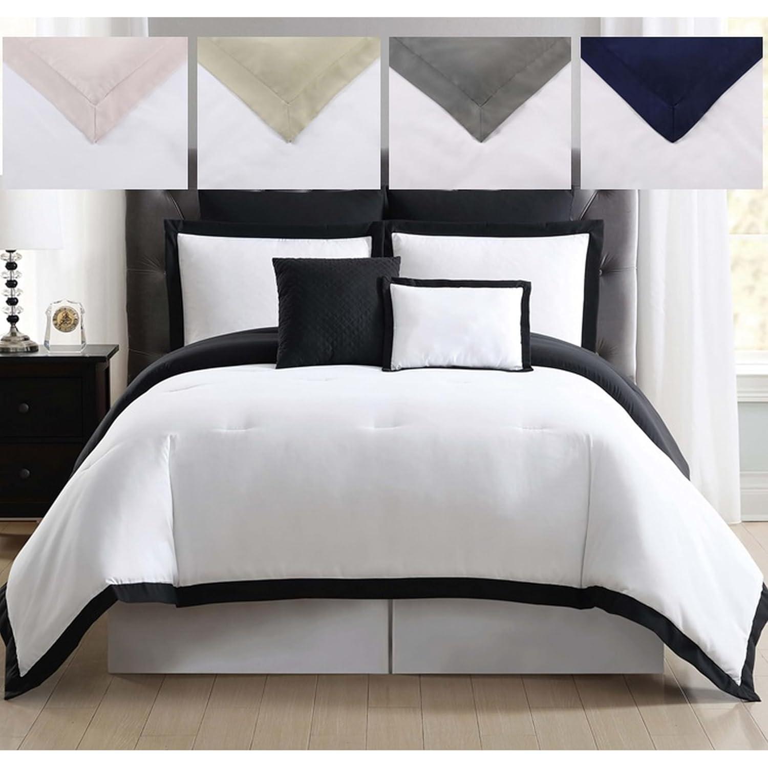 Truly Soft Everyday Modern & Contemporary Box Stitch Comforter Set