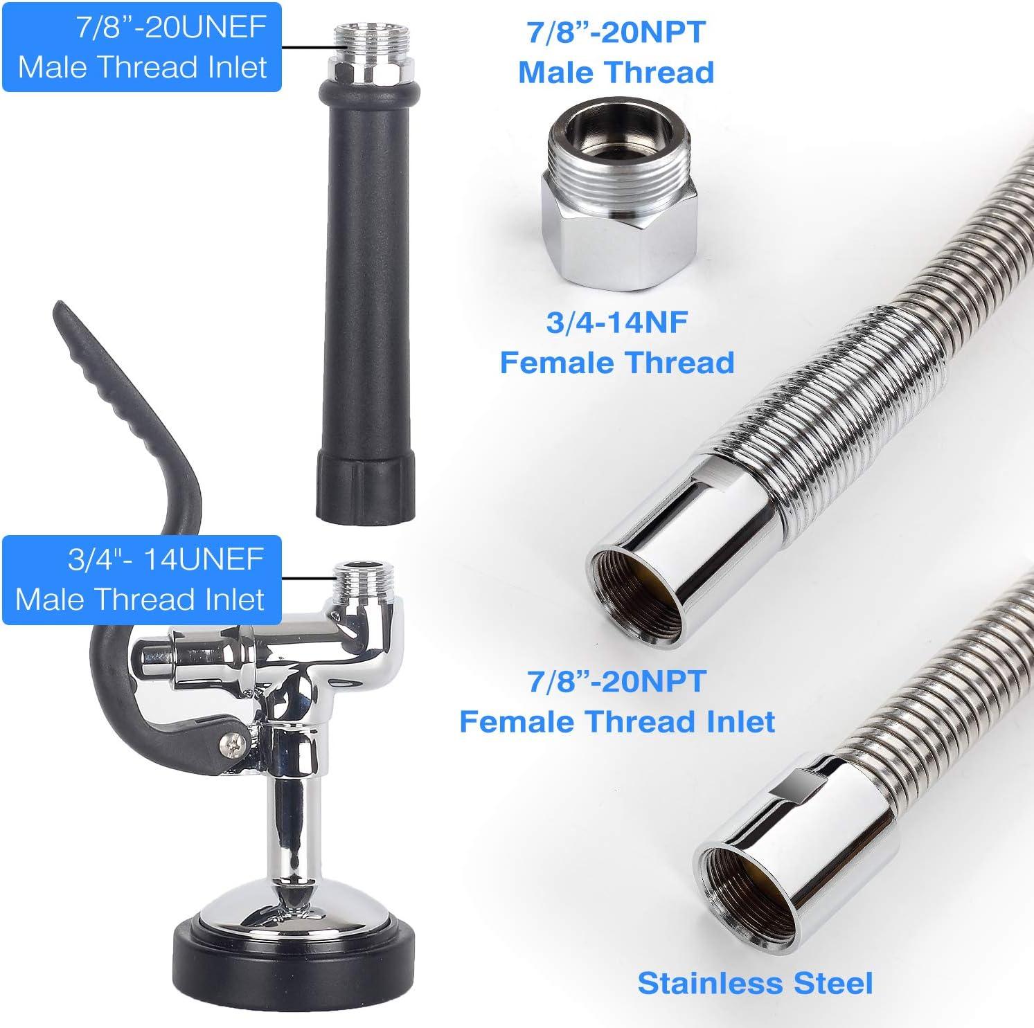 Stainless Steel Kitchen Spray Hose with Pull-out Sprayer