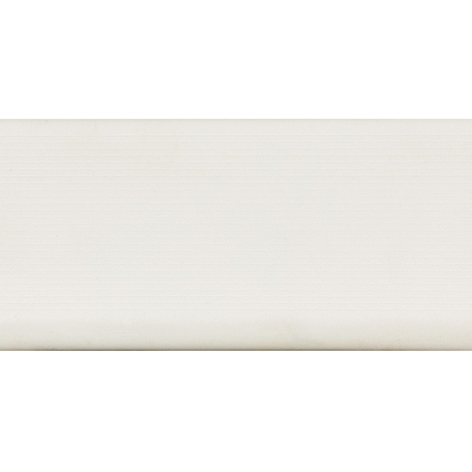 Mohawk Dry Back Vinyl Wall Base in White 4”W x 20’ L roll; one roll per Carton