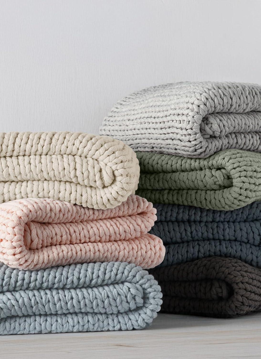 Becky Cameron Handmade Chunky Knit Throw Blanket