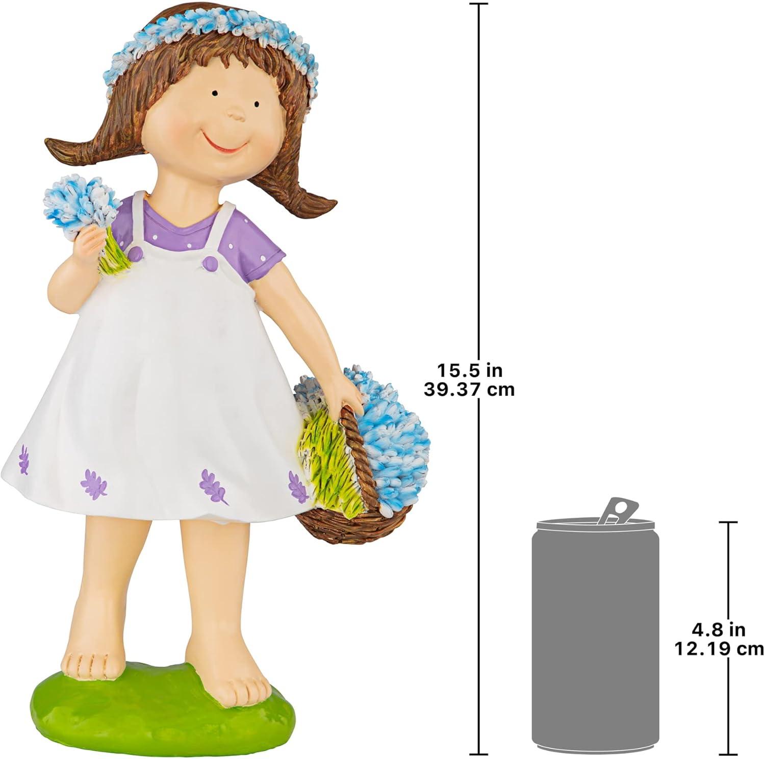 Juliette Bluebonnet Girl Garden Statue