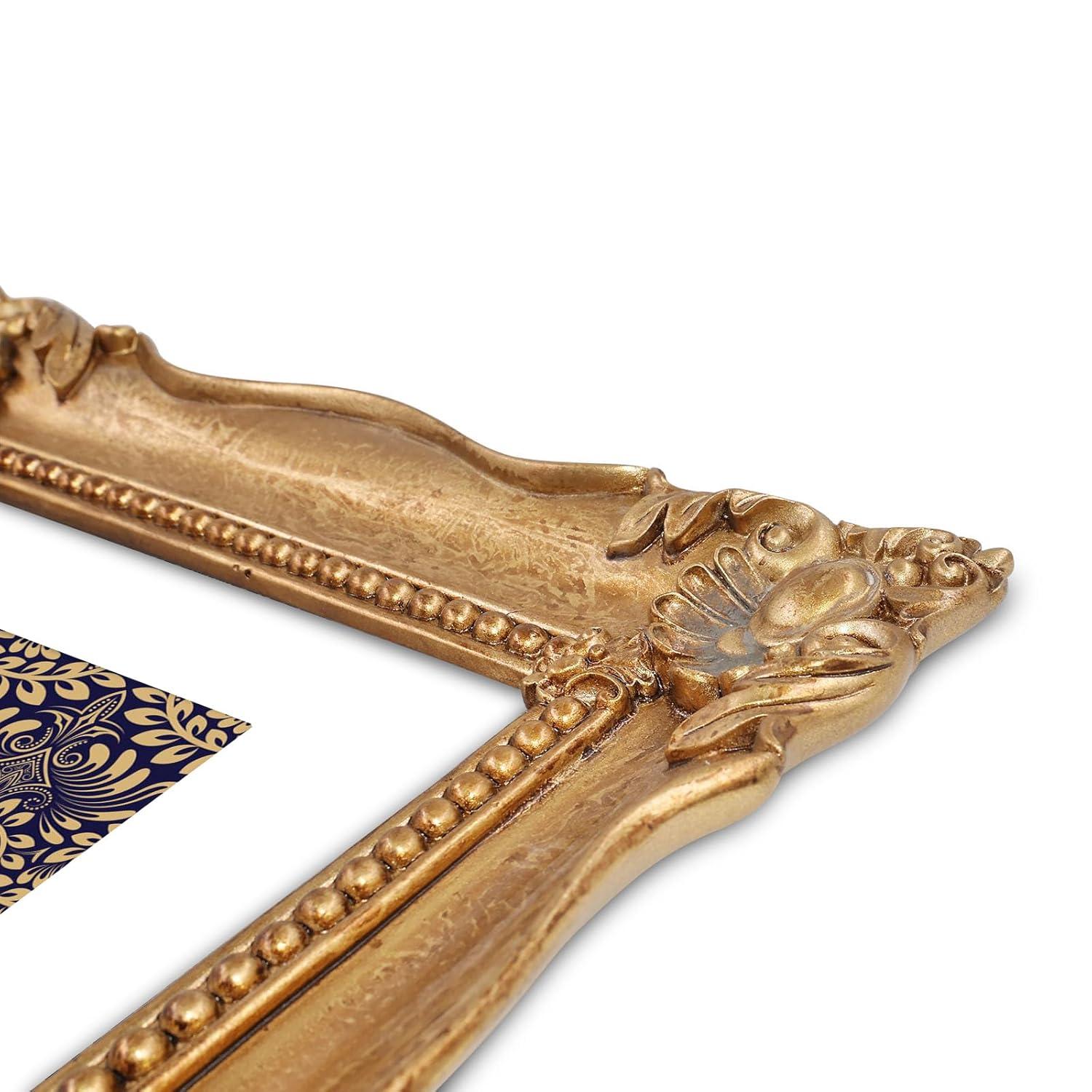 Picture Frames 8x10 for Wall and Tabletop Bronze Photo Frame, Vintage Home Decor