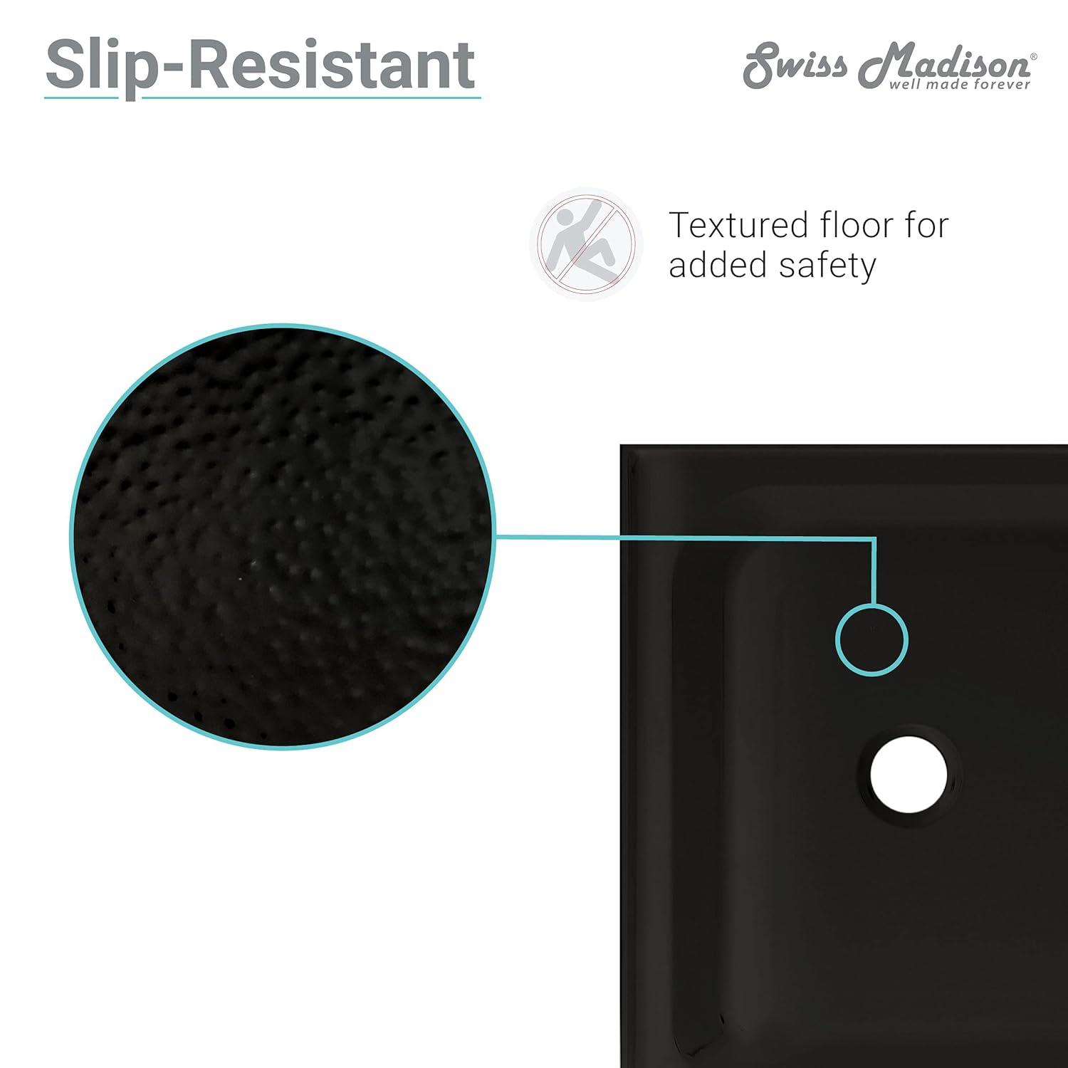 Voltaire 36" x 36" Single-Threshold, Center Drain, Shower Base
