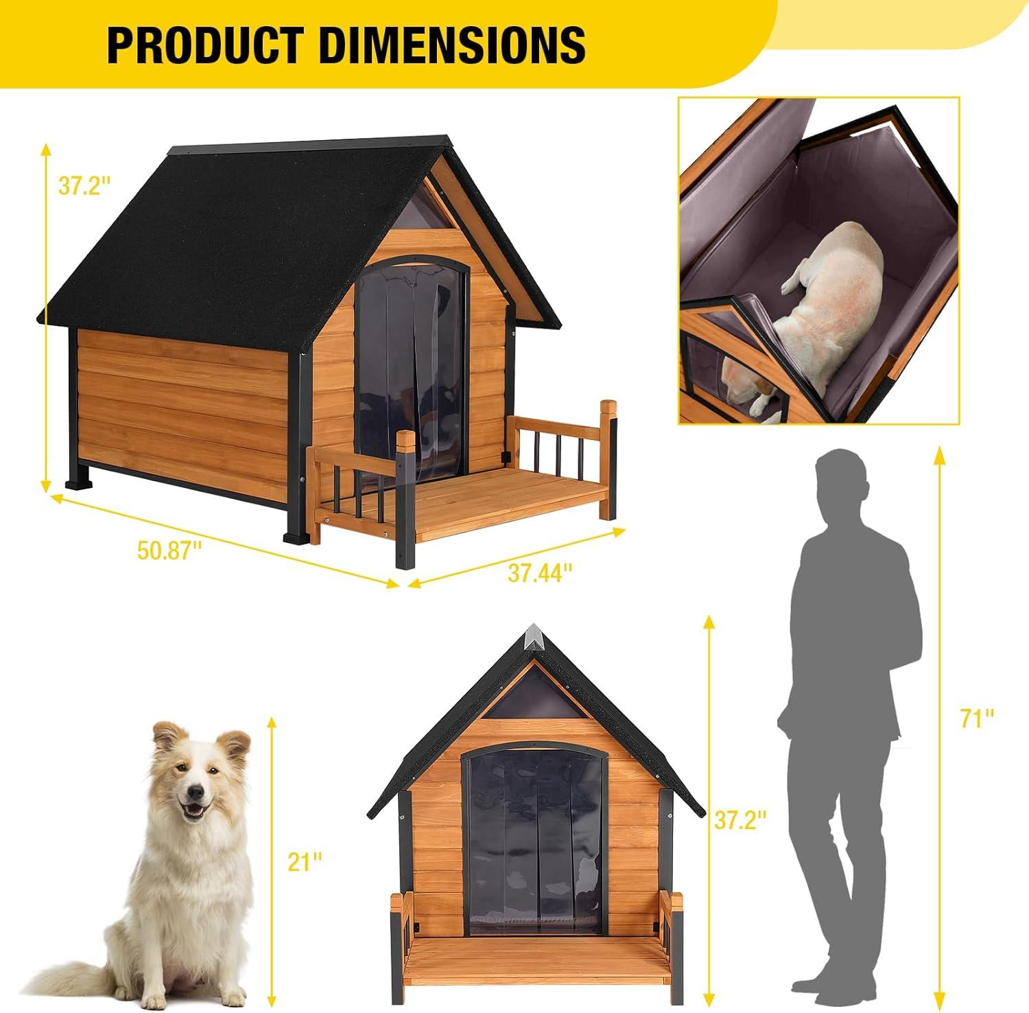 Aivituvin Wood Insulated Dog House