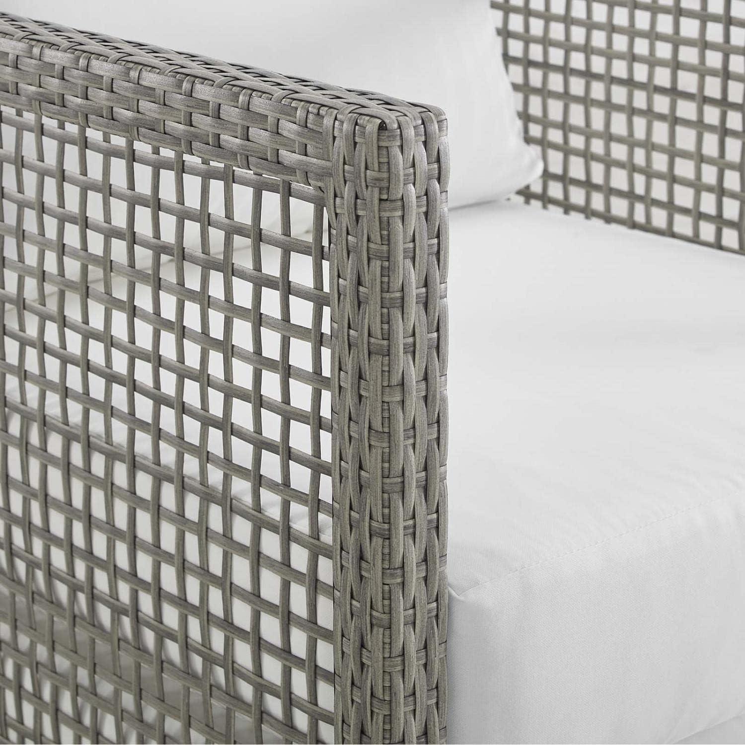 Modway Aura Outdoor Patio Rattan Armchair, Multiple Colors