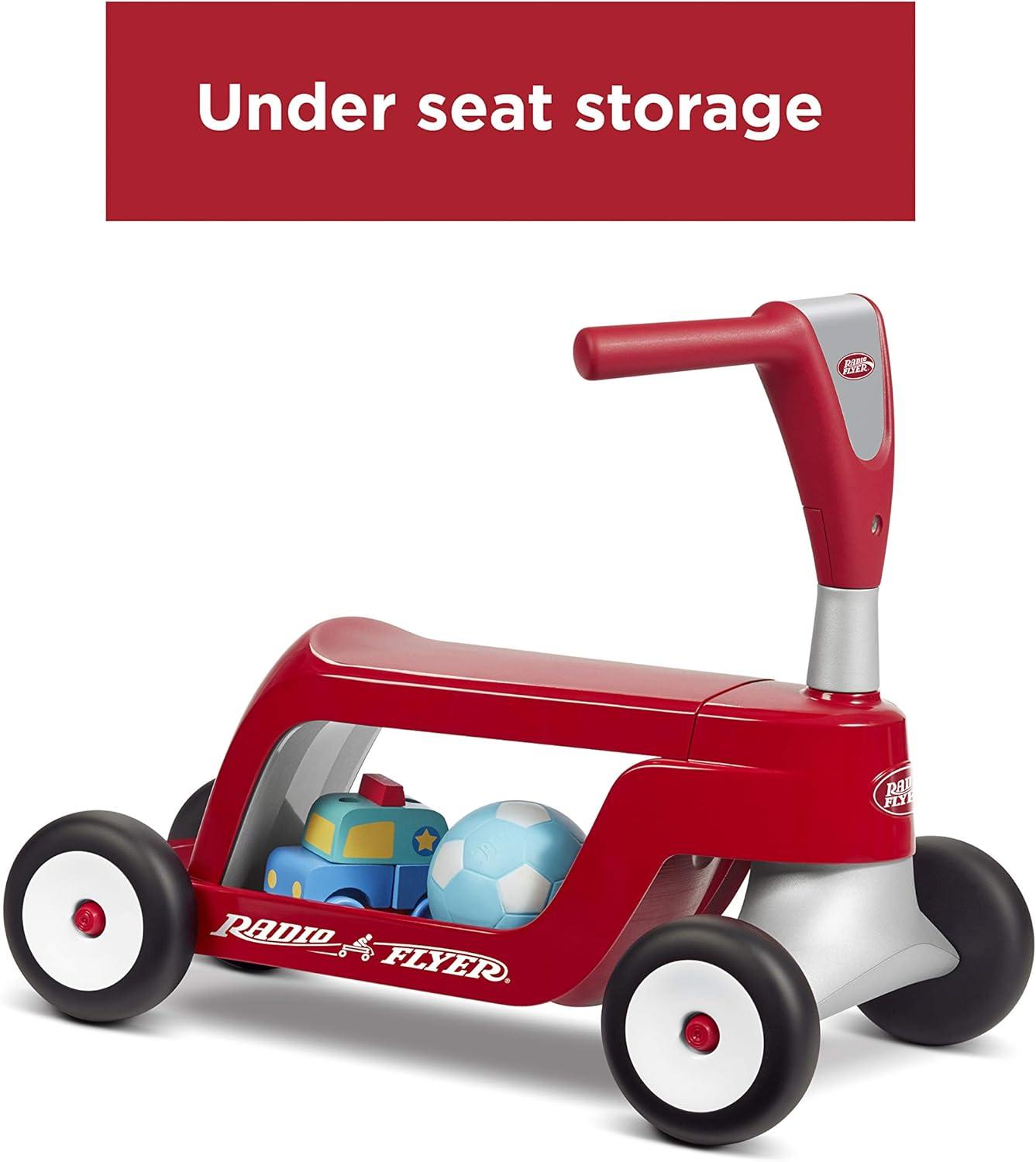 Radio Flyer Scoot 2 Scooter - Red: Steel & Plastic, Ages 1-4, 44.1 lbs Capacity