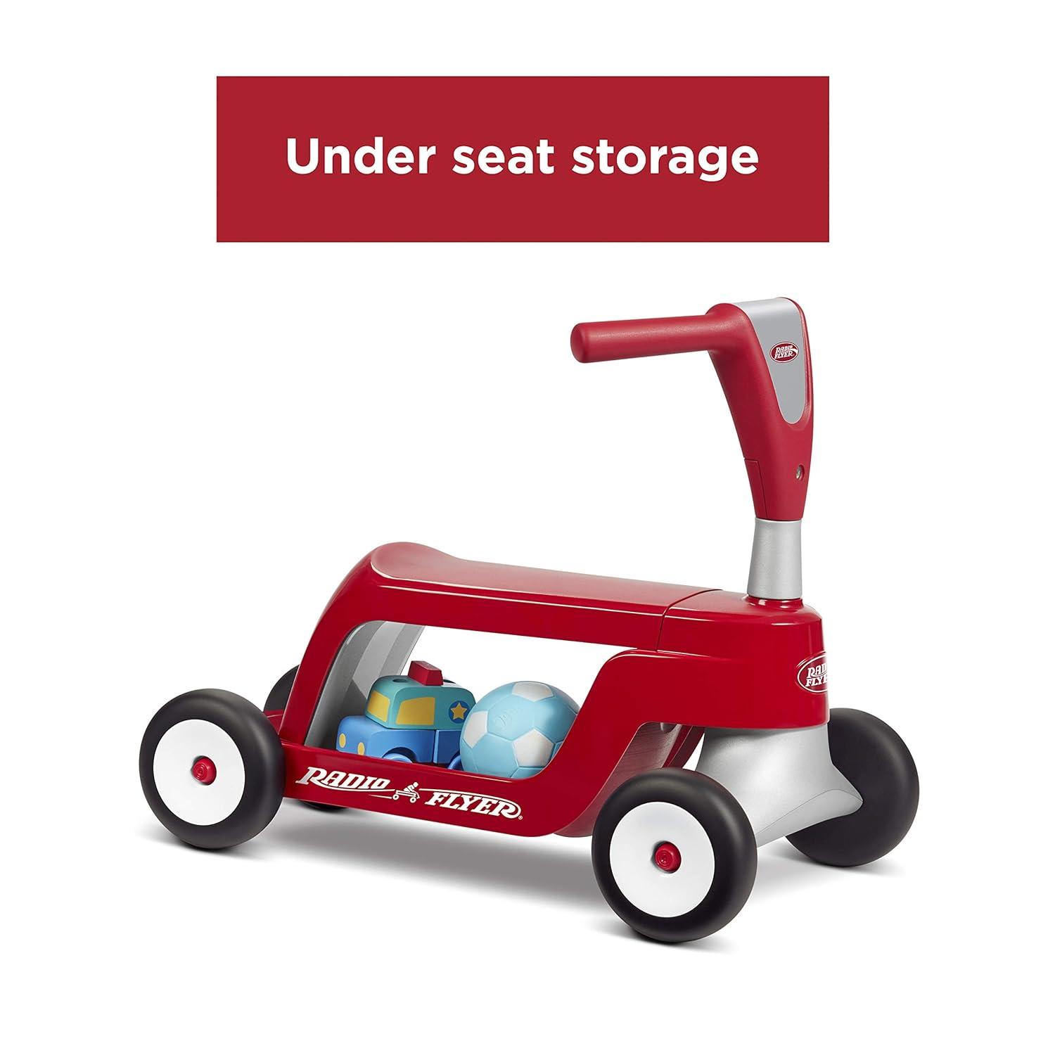 Radio Flyer Scoot 2 Scooter - Red: Steel & Plastic, Ages 1-4, 44.1 lbs Capacity