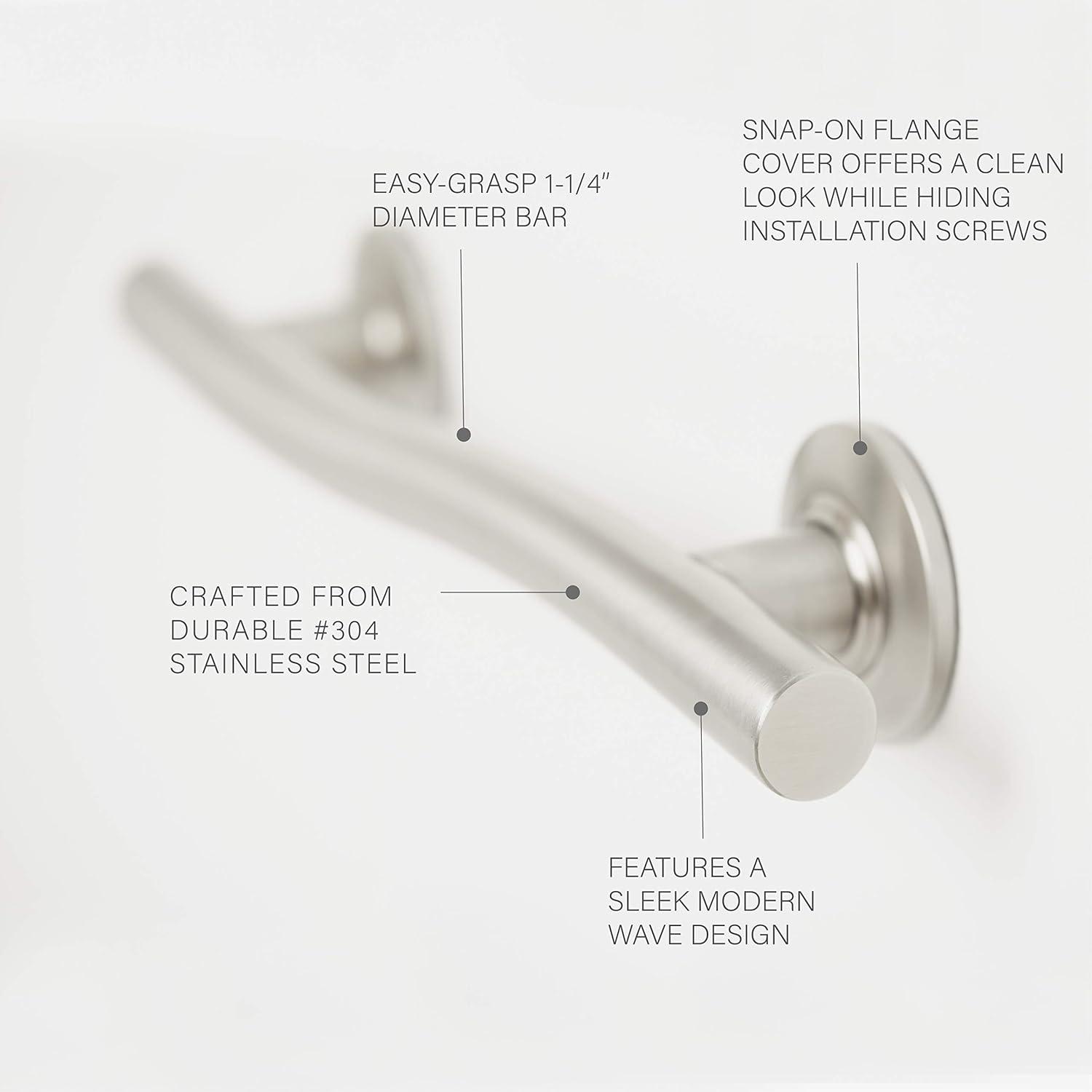 Lifestyle & Wellness Stainless Steel Wave Grab Bar