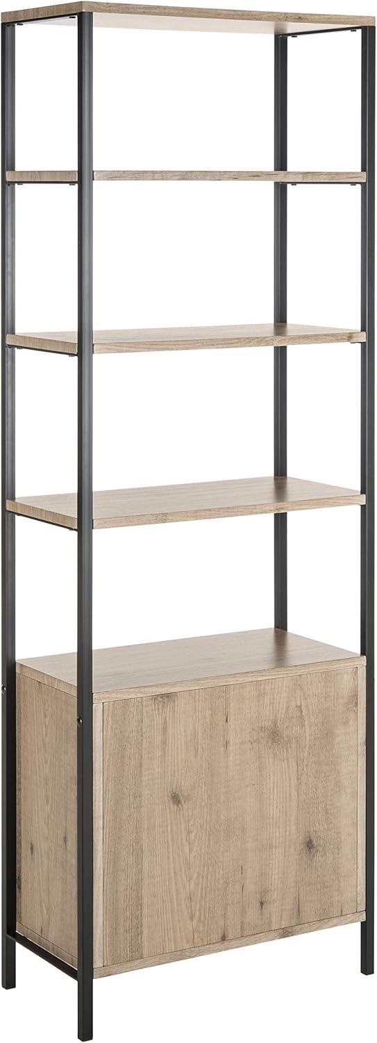 Natasha Etagere - FOX4273 - Oak/Black - Safavieh Couture