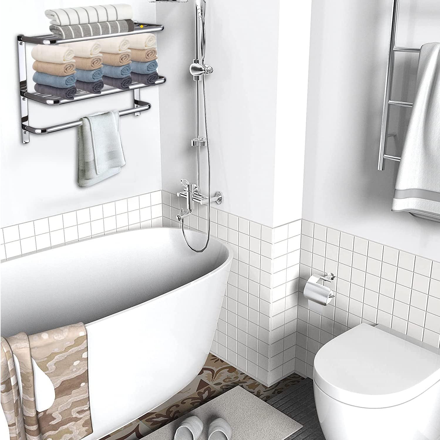 OPTERWQ B07D1M95PW- 3 Wall Mounted Required Towel Rack
