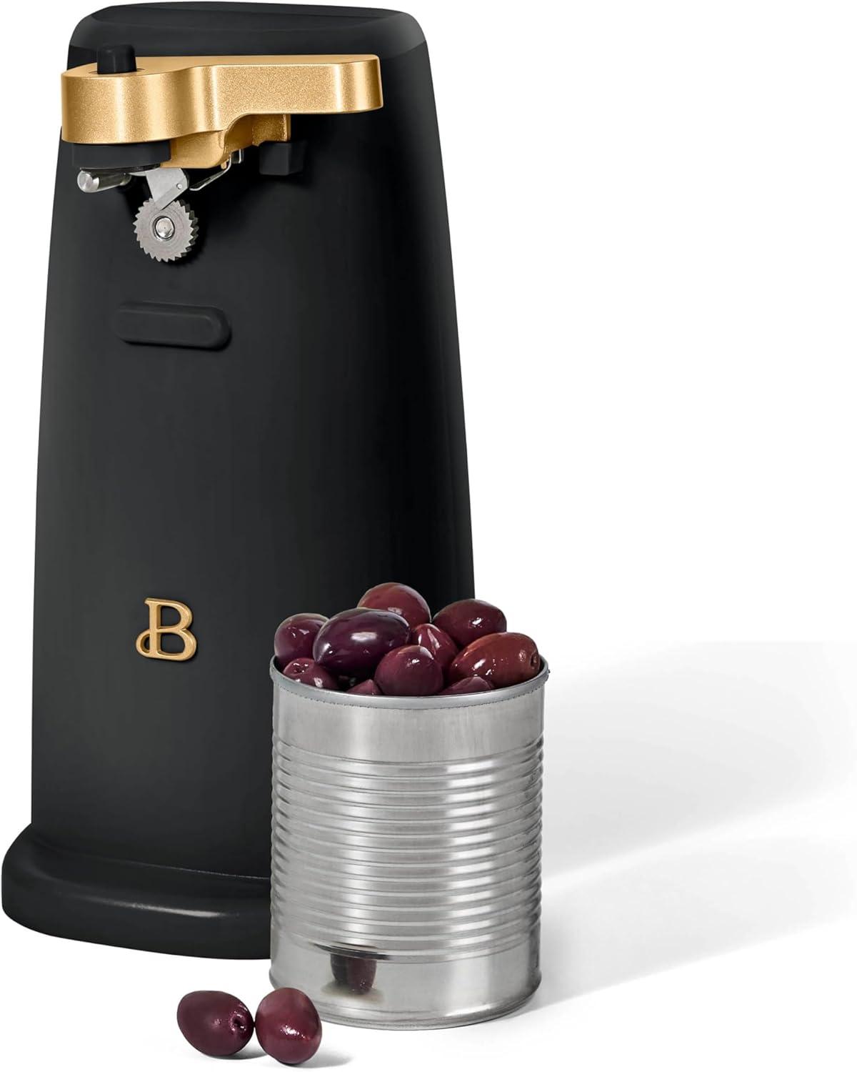 Beautiful Easy-Prep Electric Can Opener, Black Sesame by Drew Barrymore