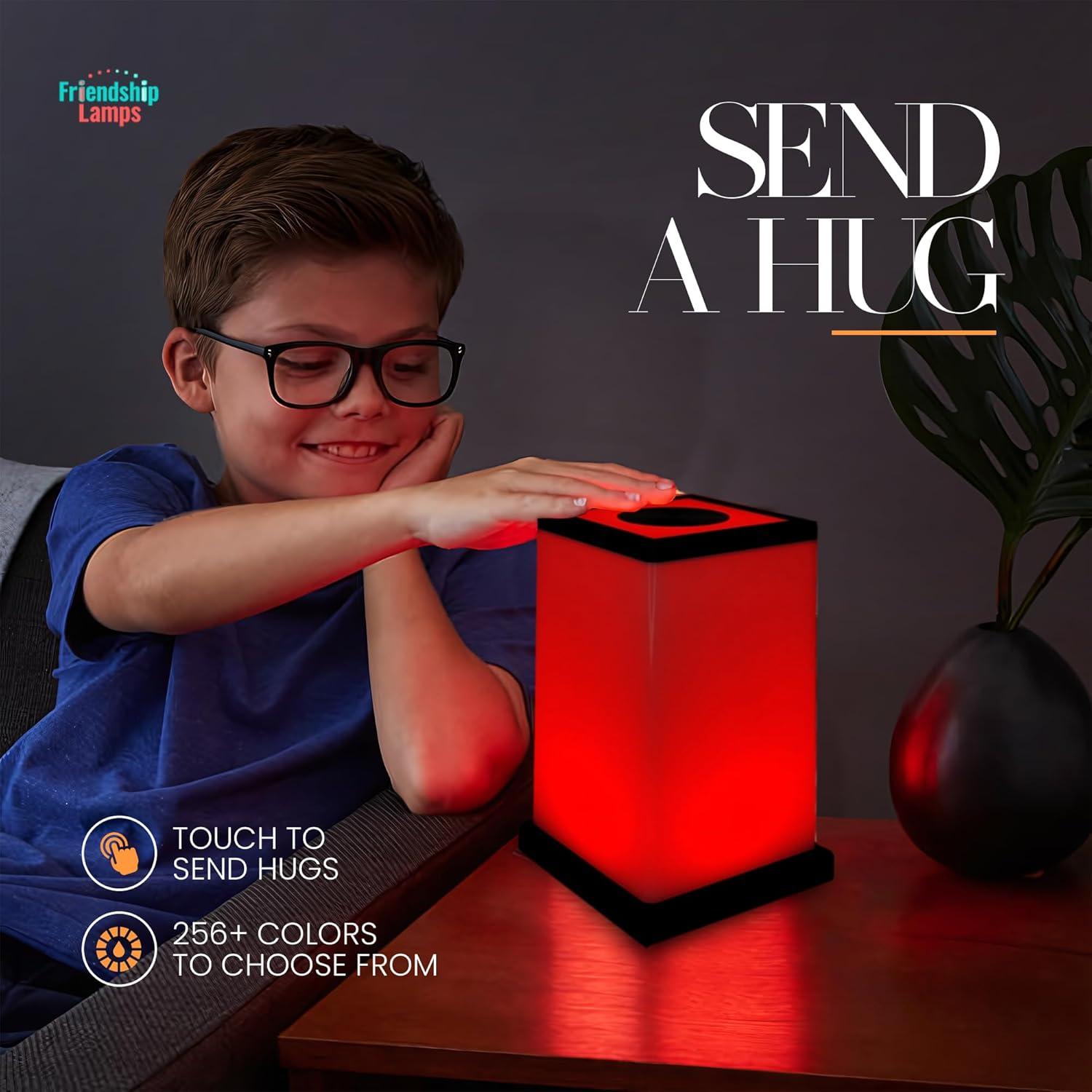 Modern Black Acrylic Touch Friendship Lamp Set