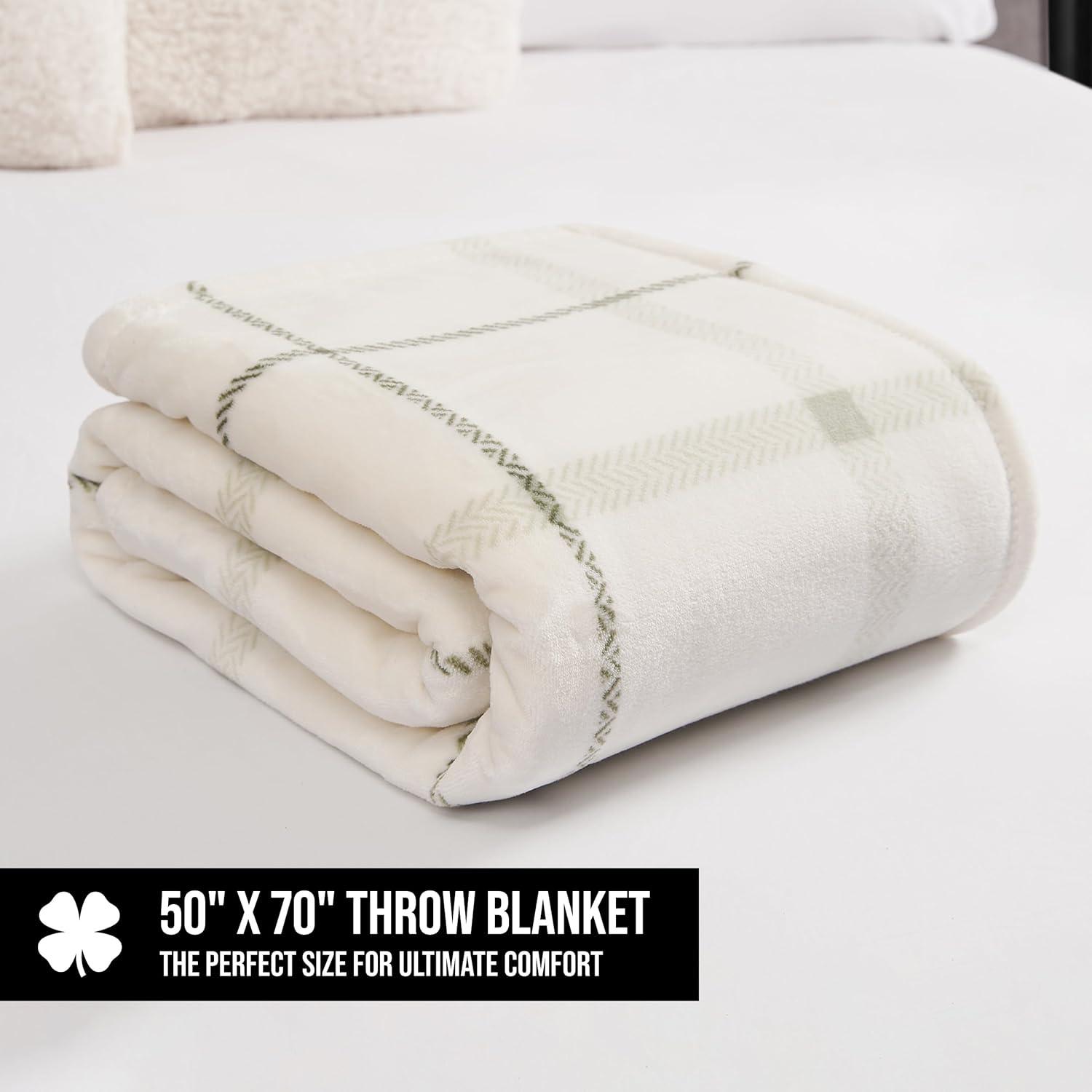Lucky Brand Lucky Brand Palmdale Reversible Plush & Cozy Thow Blankets - 50" x 70"